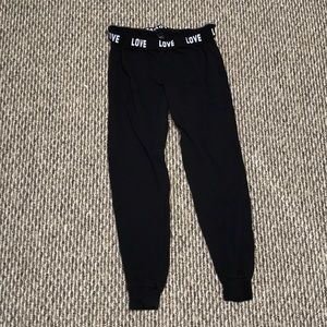 black joggers